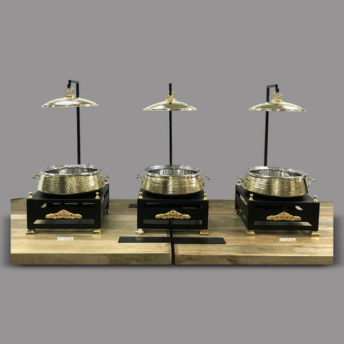 Brass/ss Lagan Chaffers w/Blk Burner CD44